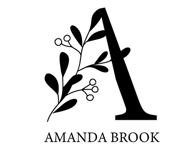 Logo with flower element