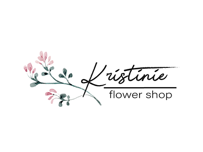 Logo for flower shop art brand branding design dribbble dribbble debut flat flower flower logo identity illustration illustrator lettering logo minimal typography vector web website