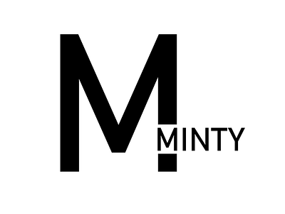 Minty modern style logo art brand branding design dribbble flat identity illustration illustrator lettering logo minimal modern logo design typography vector web website