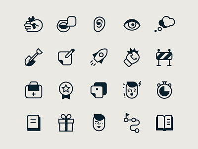 Icon set for design tools | PLEO method