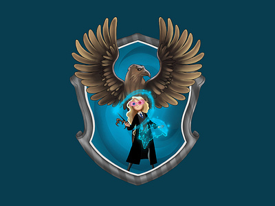 Luna Lovegood artwork design digital 2d fanart harrypotter hogwarts illustration luna lovegood magic wizard