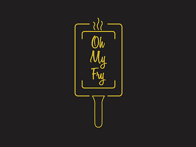 Oh My Fry branding logo logodesign restaurant visual identity