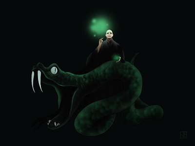 Lord Voldemort artwork digital 2d harrypotter illustration voldemort