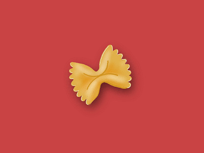 Think about the pasta-bilities. art farfalle food food illustration illustration italian food