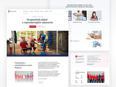 RehaZentrum / Webdesign healthcare homepage medical petervalo slovakia ui ux webdesign