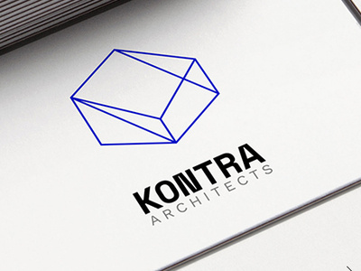 Kontra architects / Branding concept architect architecture branding design geometic logo logotype typography