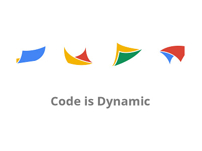 Google Art Copy & Code - Code is Dynamic branding code colors copy google icon layers paper