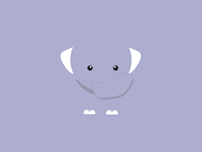 Elephant animal cute elephant icon illustration simple