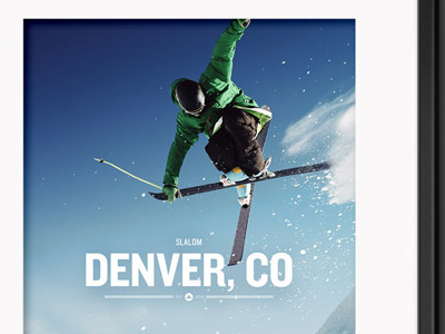 Slalom Poster Denver poster