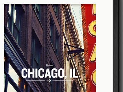 Slalom Poster Chicago poster