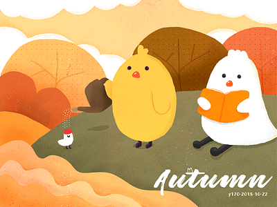 autumn ui design 插画