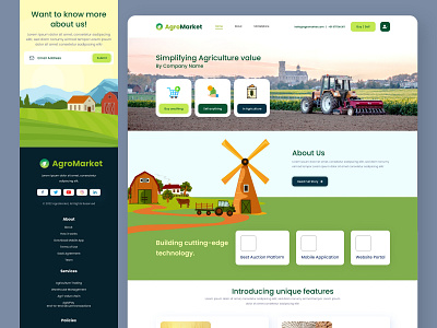 Agriculture Products Trade Platform. agriculture agriculture market colors farm farmer farming food illustrations mobile web design trade web design