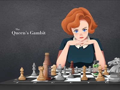 The Queen s Gambit （illustration） design 插图