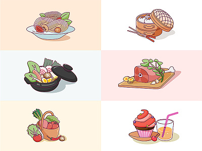 Food illustration Icon icon 插图