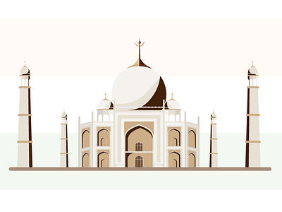 Taj Mahal, India agra architecture design history illustration illustration design india love monument tajmahal