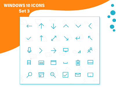 Windows 10 Iconset III bangalore design graphic designer icon icon design icon designer icon pack icons set