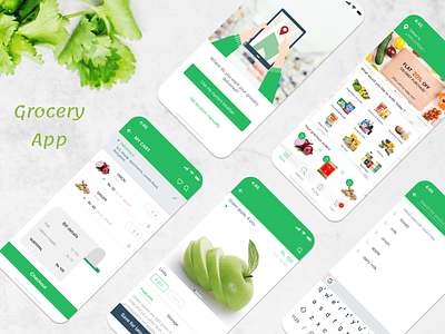 Grocery Shopping App app concept design grocery app ui ux