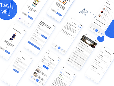 TravelWell Screens bangalore concept design figma travel travel app ui ui ux uiux