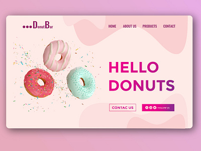 Donut Inspiration branding design landing page landing page design web deisgn website website design