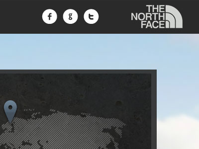 Northface geoguessr web app design design north face ux