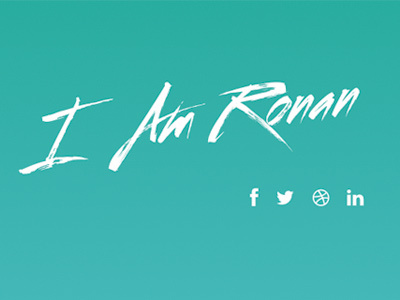 Iamronan Rebrand branding logo web design