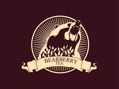 Bearberry Tea Logo branding design icon illustration logo vector