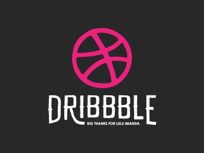 Hello Dribbble! dribbble first handdraw logo shot typography vintage