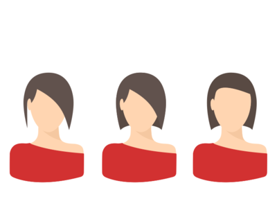 Woman's face icon illustration vector graphics woman illustration