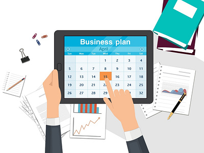 Business Plan_1 design illustration vector graphics