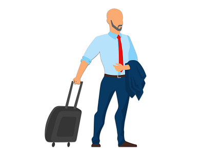 Traveling Man man travel traveling man vector vector graphics