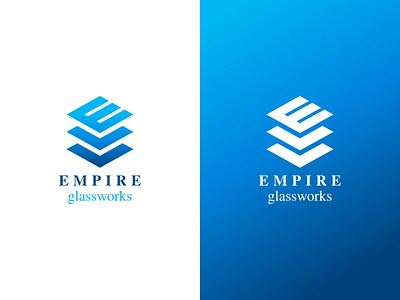 Empire Glassworks Logo brand branding design flat identity illustration illustrator logo type vector