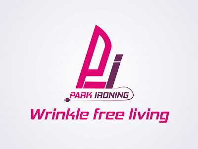 Park Ironing Logo animation app brand branding clean design flat icon icons identity illustration illustrator lettering logo minimal type typography ui ux vector