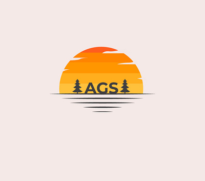 AGS Logo brand branding design flat identity illustration illustrator lettering logo type typography vector