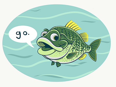 Go Fish art character design drawing illustration sketch vector artwork