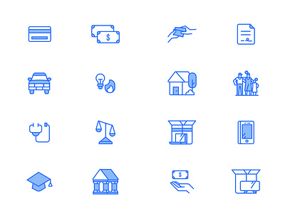 FinTech Icon Set