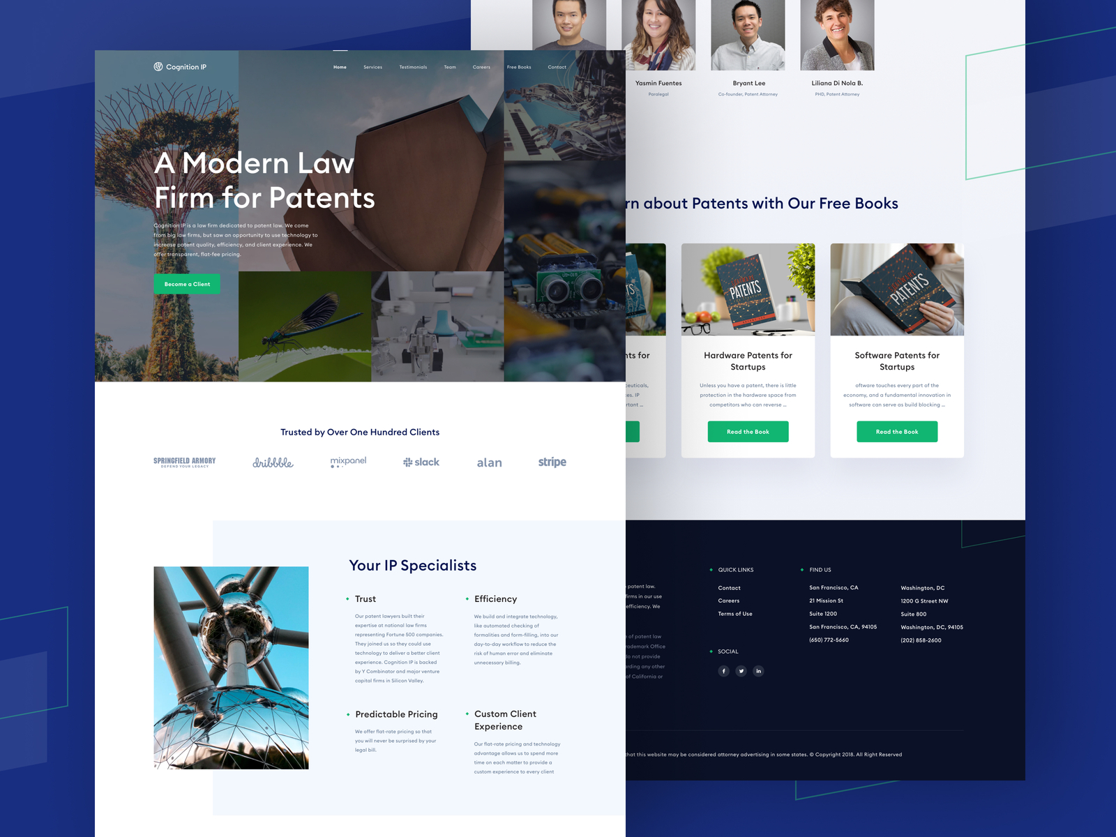 Cognition Ip Website Design By Aesthetic On Dribbble