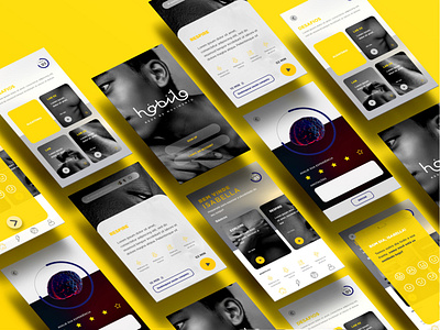 Habito | app screens app branding design graphic logo typography ux