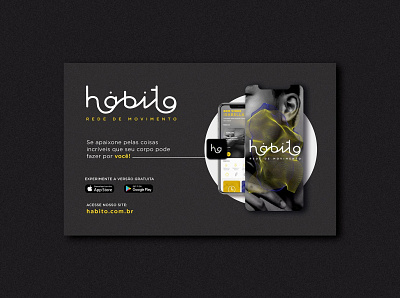 Habito | rede de movimento app branding design graphic logo typography