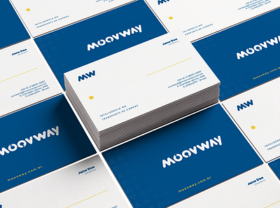 MOOVWAY | rebranding branding bussiness card design graphic logo paper print rebranding typography