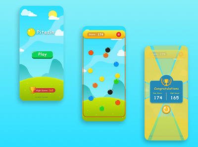 Pitesin Mobile Tap Game ball bubble game joyful mobile mobile app mobile app design mobile design tap