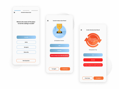 doSwift - Quiz page course course app design education exam mobile app mobile app design mobile design quiz ui ui design