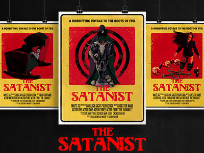 The Satanist 70's Exploitation or Pulp Style Horror Film Poster