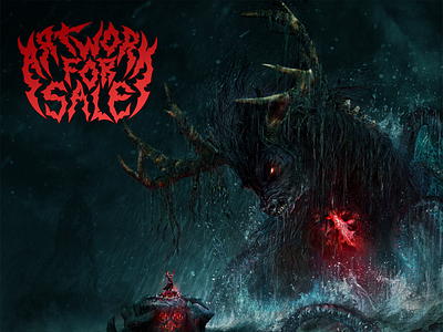 Invocation aka Iku Turso album art album artwork cover death metal heavy heavymetal metal metalart monster mythology seamonster
