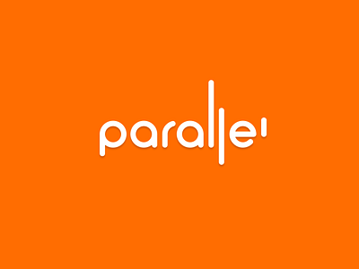 Parallel branding design font fresh fresh colors logo minimal minimalism modern orange rounded soft typography vector