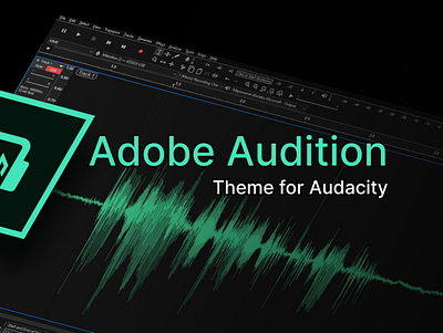 Adobe Audition theme for Audacity adobe audacity audition customization desktop minimalism minimalist minimalistic music skin sound theme ui