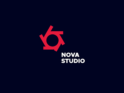 Nova Studio branding design futuristic geometric hipernova logo minimal minimalism modern nova pure studio vector