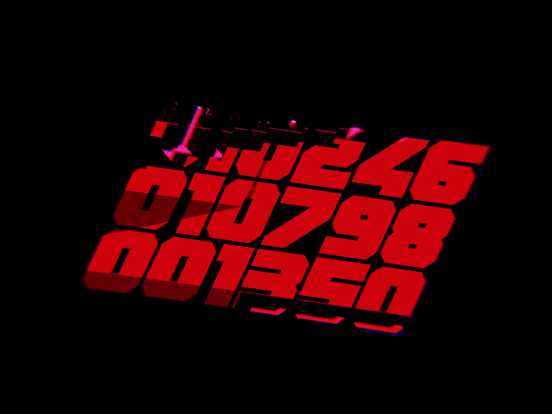 Bloki 1.2 - new numerals bloki blokifont cyber cyberpunk digital futurism futuristic lettering lettering art numbering numbers numerals sci fi sci fi science fiction sciencefiction scifi