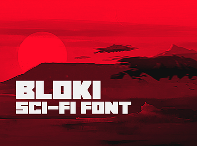 Bloki Science Fiction Font Released! bloki blokifont bold design download font fontrelease foundry free heavy logo minimal minimalistic preview release sciencefiction scifi