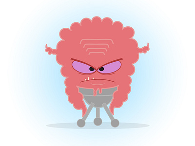 Krang cartoon character illustration illustration art minimalism vector art vector illustration