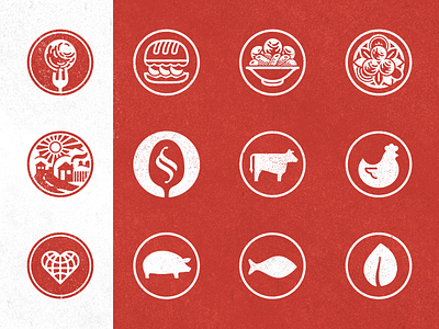 Meatballin' circles icons meatball red restaurant